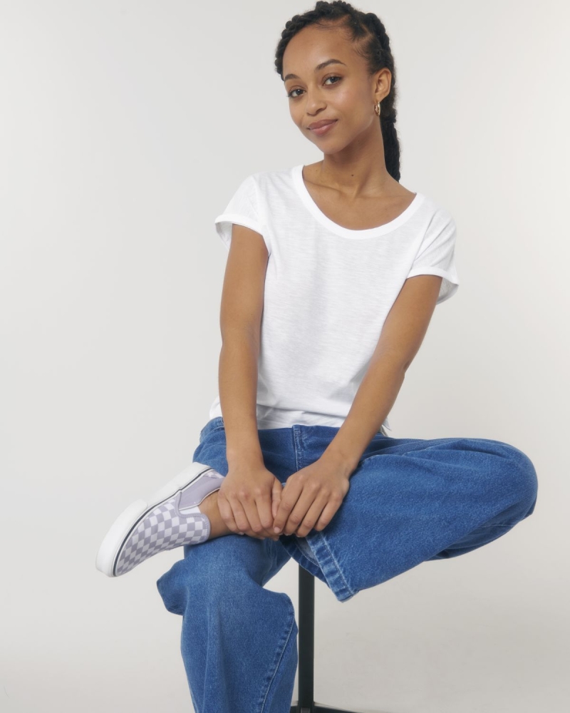 T-shirt Femme Stanley/Stella Rounder Slub personnalisable | Webshirt T-shirt Femme Stanley/Stella Rounder Slub personnalisable | Webshirt